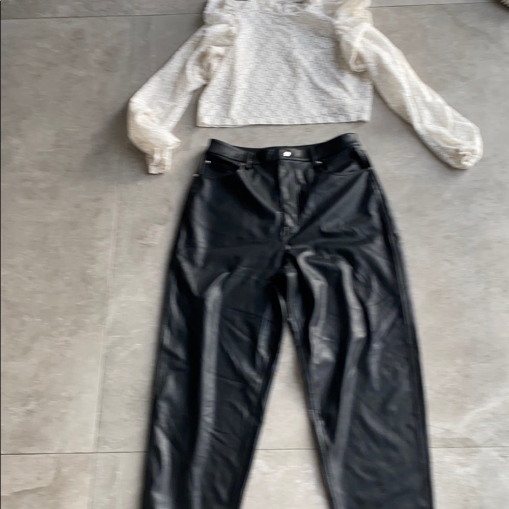 Zara Lace Cream Crop Top - Picture 12 of 15